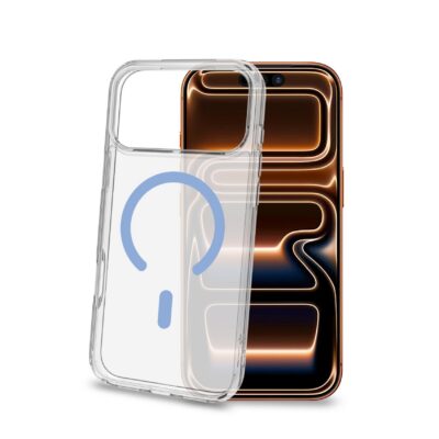 GELSKINMAG – Cover morbida trasparente TPU,compatibile con tecnologia Magsafe,anello magnetico match in color LightBlue x Apple iPhone 18 Pro Max/iPhone 17 Pro Max[IPHONE 18 CASES]
