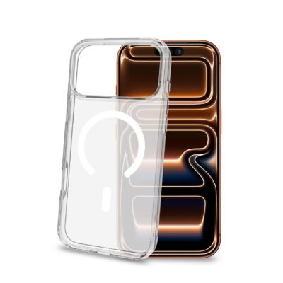 GELSKINMAG – Cover morbida trasparente TPU, compatibile con tecnologia Magsafe, anello magnetico color Bianco per Apple iPhone 18 Pro Max/ iPhone 17 Pro Max [IPHONE 18 CASES]