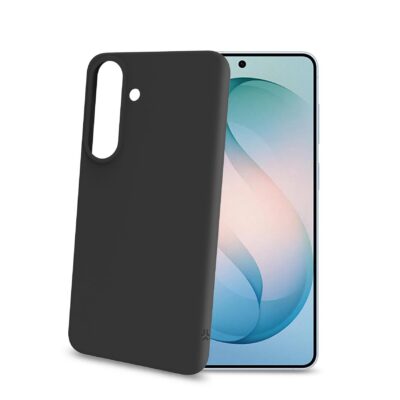 CROMO – Cover in morbido TPU con finitura soft touch colore nero compatibile con Samsung Galaxy S26 FE 5G