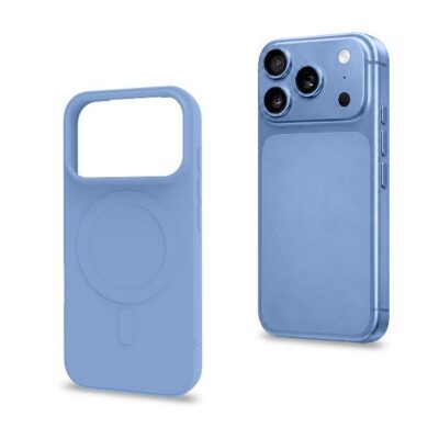 CROMOMAG1201 – Cover in TPU morbido compatibile con la tecnologia Magsafe, colore light blue compatibile con Apple iPhone 18 Pro Max / iPhone 17 Pro Max [IPHONE 18 CASES]