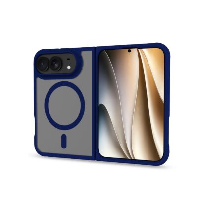 MAGMATT1202 – Cover morbida trasparente con bordi effetto opaco compatibile con la tecnologia Magsafe per Apple iPhone Duo [IPHONE 18 CASES]