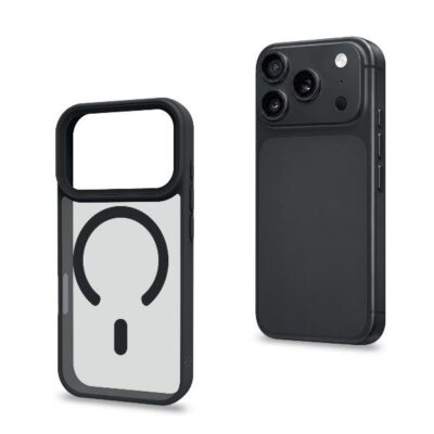 MAGMATT1201 – Cover morbida trasparente con bordi effetto opaco compatibile con la tecnologia Magsafe per Apple iPhone 18 Pro Max / iPhone 17 Pro Max [IPHONE 18 CASES]