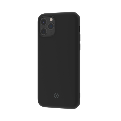 LEAF – Cover in TPU con rivestimento in silicone e finitura soft touch colore nero compatibile con Apple iPhone 11 Pro