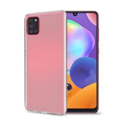 GELSKIN – Cover morbida trasparente in TPU compatibile con Samsung Galaxy A31