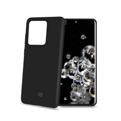 FEELING – Cover morbida in silicone liquido con finitura soft touch e bordi anti scivolo colore nero compatibile con Samsung Galaxy S20 Ultra