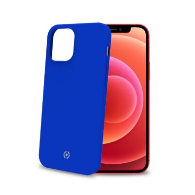 FEELING – Cover morbida in silicone liquido con finitura soft touch e bordi anti scivolo colore blu compatibile con Apple iPhone 12 Pro Max