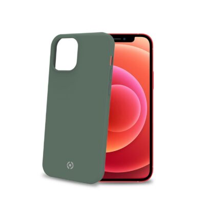 CROMO – Cover in morbido TPU con finitura soft touch colore verde compatibile con Apple iPhone 12 Pro/ iPhone 12