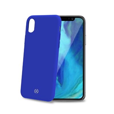 FEELING – Cover morbida in silicone liquido con finitura soft touch e bordi anti scivolo colore blu compatibile con Apple iPhone Xr