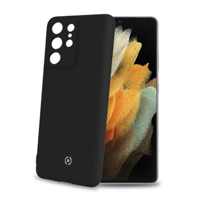 CROMO – Cover in morbido TPU con finitura soft touch colore nero compatibile con Samsung Galaxy S21 Ultra 5G/ Galaxy S21 Ultra 5G Enterprise Edition