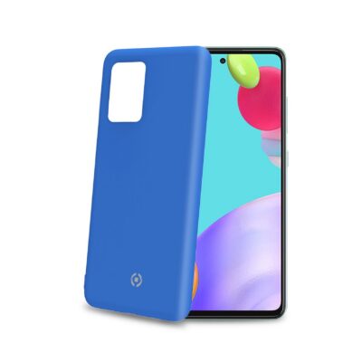CROMO – Cover in morbido TPU con finitura soft touch colore blu compatibile con Samsung Galaxy A52/ A52 5G/ A52s 5G/ A52 5G Enterprise Edition