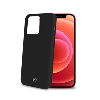 CROMO – Cover in morbido TPU con finitura soft touch colore nero compatibile con Apple iPhone 13 Pro