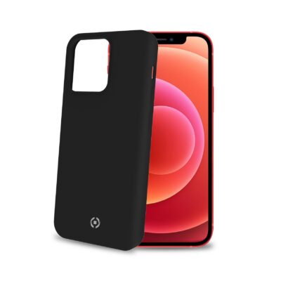 CROMO – Cover in morbido TPU con finitura soft touch colore nero compatibile con Apple iPhone 13 Pro Max