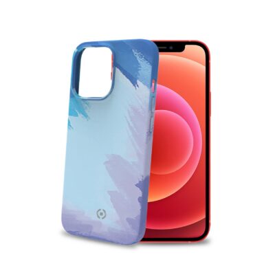 WATERCOLOR – Cover multicolore in TPU con finitura soft touch, bordi anti-scivolo compatibile con Apple iPhone 13 Pro