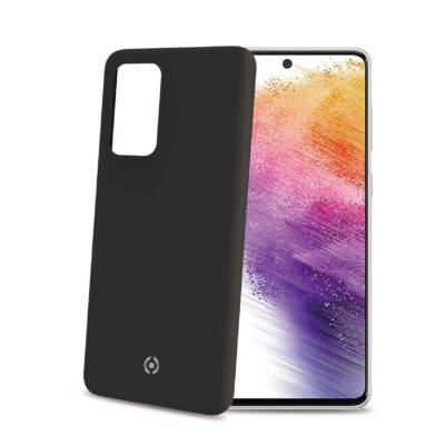CROMO – Cover in morbido TPU con finitura soft touch colore nero compatibile con Samsung Galaxy A73 5G