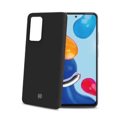 CROMO – Cover in morbido TPU con finitura soft touch colore nero compatibile con Xiaomi Redmi Note 11/ Redmi Note 11s