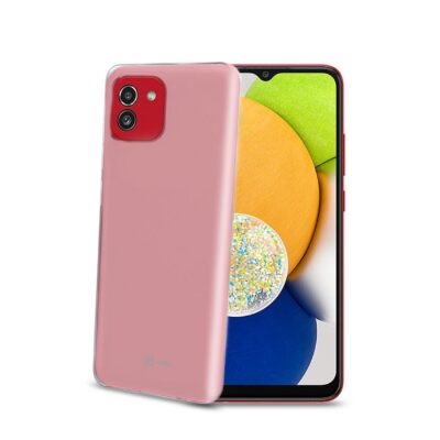 GELSKIN – Cover morbida trasparente in TPU compatibile con Samsung Galaxy A03