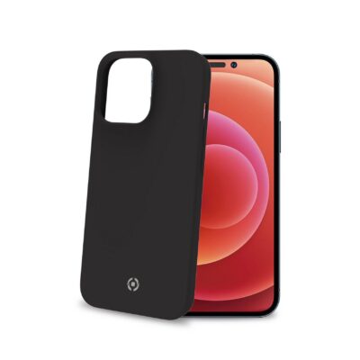 CROMO – Cover in morbido TPU con finitura soft touch colore nero compatibile con Apple iPhone 14 Pro