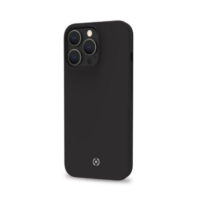 CROMO – Cover in morbido TPU con finitura soft touch colore nero compatibile con Apple iPhone 14 Pro Max