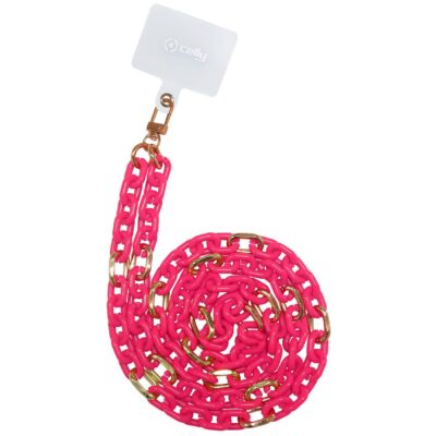 LACETCHAIN – Laccio da collo lunghezza 1.2 mt in Nylon con badge trasparente universale per smartphone [SUMMER]