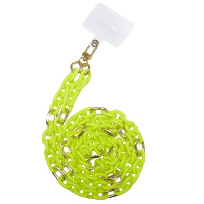 LACETCHAIN – Laccio da collo lunghezza 1.2 mt in Nylon con badge trasparente universale per smartphone [SUMMER]