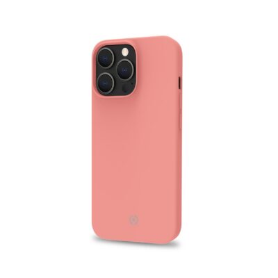 CROMO – Cover in morbido TPU con finitura soft touch colore rosa cipria compatibile con Apple iPhone 14 Pro