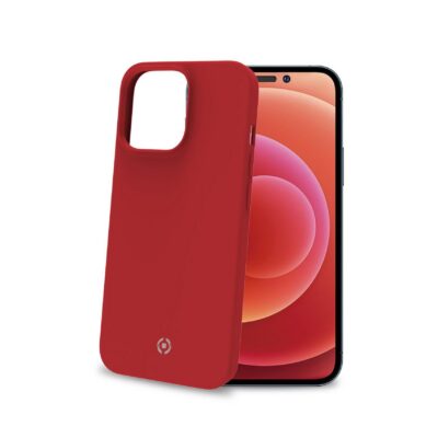 CROMO – Cover in morbido TPU con finitura soft touch colore rosso compatibile con Apple iPhone 14 Pro