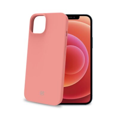 CROMO – Cover in morbido TPU con finitura soft touch colore rosa cipria compatibile con Apple iPhone 14 Plus