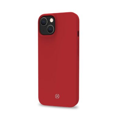 CROMO – Cover in morbido TPU con finitura soft touch colore rosso compatibile con Apple iPhone 14 Plus