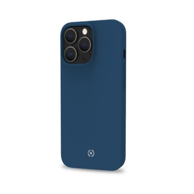 CROMO – Cover in morbido TPU con finitura soft touch colore blu compatibile con Apple iPhone 14 Pro Max