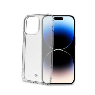HEXAGEL – Cover trasparente semi rigida, ultra resistente in Poliuretano + Policarbonato compatibile con Apple iPhone 14 Pro