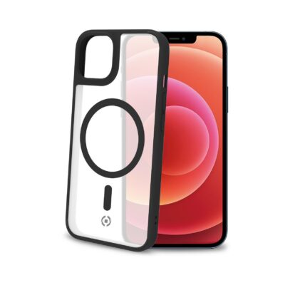 MAGMATT – Cover morbida trasparente con bordi effetto opaco compatibile con la tecnologia Magsafe per Apple iPhone 14 Plus