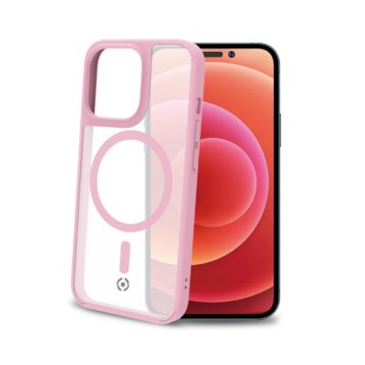 MAGMATT – Cover morbida trasparente con bordi effetto opaco compatibile con la tecnologia Magsafe per Apple iPhone 14 Pro Max