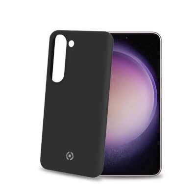 CROMO – Cover in morbido TPU con finitura soft touch colore nero compatibile con Samsung Galaxy S23 5G/ Galaxy S23 5G Enterprise Edition