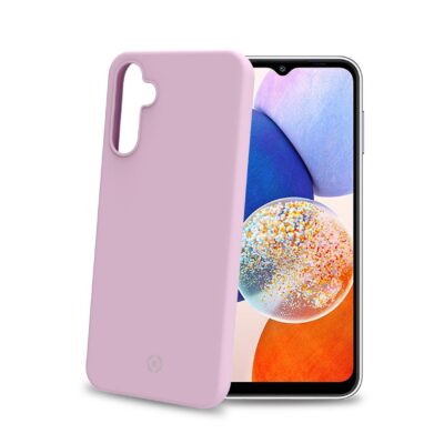 CROMO – Cover in morbido TPU con finitura soft touch colore rosa compatibile con Samsung Galaxy A14 4G/ Galaxy A14 5G