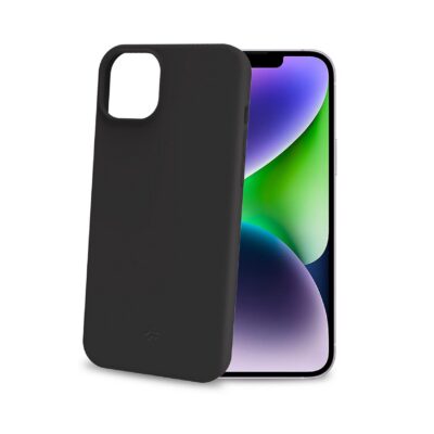 CROMO – Cover in morbido TPU con finitura soft touch colore nero compatibile con Apple iPhone 15 Plus [IPHONE 15 CASES]