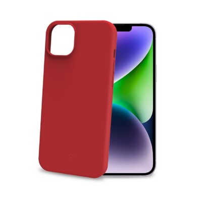 CROMO – Cover in morbido TPU con finitura soft touch colore rossa compatibile con Apple iPhone 15 Plus [IPHONE 15 CASES]
