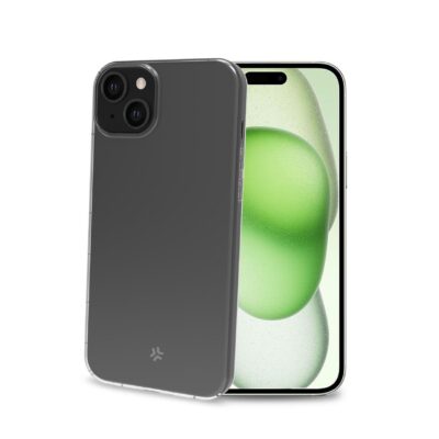 HEXAGEL – Cover trasparente semi rigida, ultra resistente in Poliuretano + Policarbonato compatibile con Apple iPhone 15 Plus [IPHONE 15 CASES]