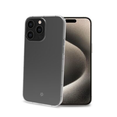 HEXAGEL – Cover trasparente semi rigida, ultra resistente in Poliuretano + Policarbonato compatibile con Apple iPhone 15 Pro Max [IPHONE 15 CASES]