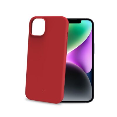 CROMO – Cover in morbido TPU con finitura soft touch colore rosso compatibile con Apple iPhone 15 [IPHONE 15 CASES]