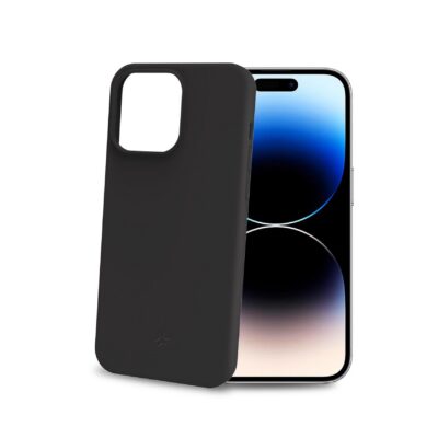 CROMO – Cover in morbido TPU con finitura soft touch colore nero compatibile con Apple iPhone 15 Pro [IPHONE 15 CASES]