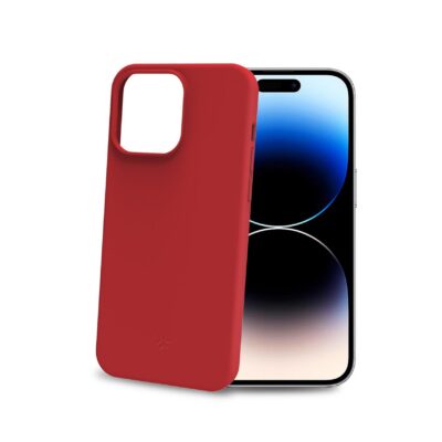 CROMO – Cover in morbido TPU con finitura soft touch colore rosso compatibile con Apple iPhone 15 Pro [IPHONE 15 CASES]