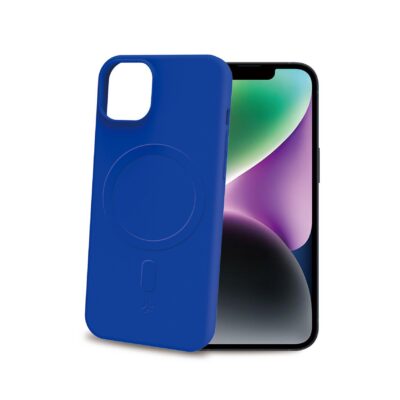 CROMOMAG – Cover in TPU morbido compatibile con la tecnologia Magsafe, colore blu compatibile con Apple iPhone 15 [IPHONE 15 CASES]