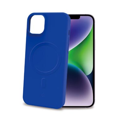 CROMOMAG – Cover in TPU morbido compatibile con la tecnologia Magsafe, colore blu compatibile con Apple iPhone 15 Plus [IPHONE 15 CASES]