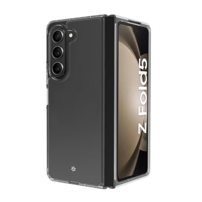GELSKIN – Cover morbida trasparente in TPU compatibile con Samsung Galaxy Z Fold 5