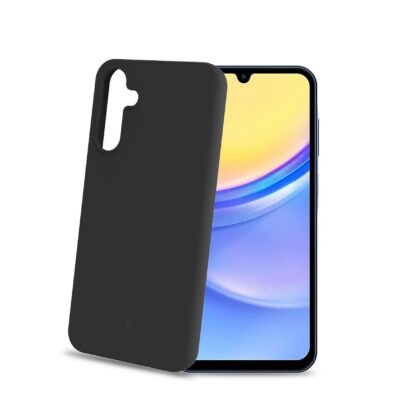 CROMO – Cover in morbido TPU con finitura soft touch colore nero compatibile con Samsung Galaxy A15 5G/ Galaxy A15 4G