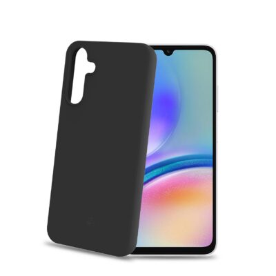 CROMO – Cover in morbido TPU con finitura soft touch colore nero compatibile con Samsung Galaxy A05s