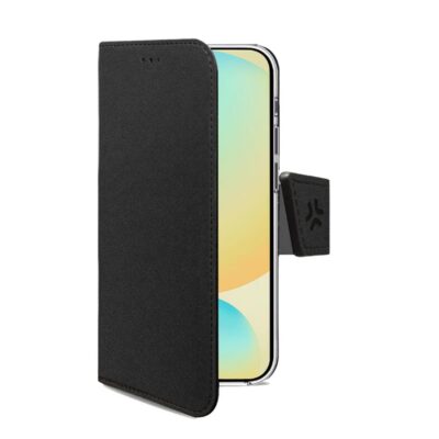 WALLY – Custodia a libro in pelle sintetica con chiusura flap magnetico, slot per carte e funzione stand compatibile con Samsung Galaxy S24 FE/ Galaxy S24 FE Enterprise Edition