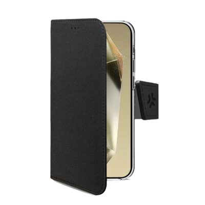 WALLY – Custodia a libro in pelle sintetica con chiusura flap magnetico, slot per carte e funzione stand per Samsung Galaxy S25 Ultra 5G/ Galaxy S25 Ultra 5G Enterprise Edition