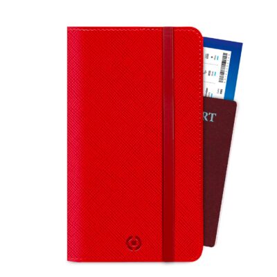 PASSPORTV – Custodia porta documenti, passaporti in pelle sintetica con chiusura magnetica e tasca porta scheda Sim e slot per carte