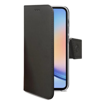 WALLY – Custodia a libro in pelle sintetica con chiusura flap magnetico, slot per carte e funzione stand compatibile con Samsung Galaxy A34 5G/ Galaxy A34 5G Enterprise Edition